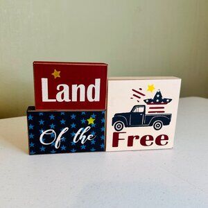 Land of the Free Patriotic decor Fourth of July Independence Day decoration USA